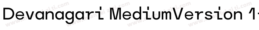 Devanagari MediumVersion 1字体转换